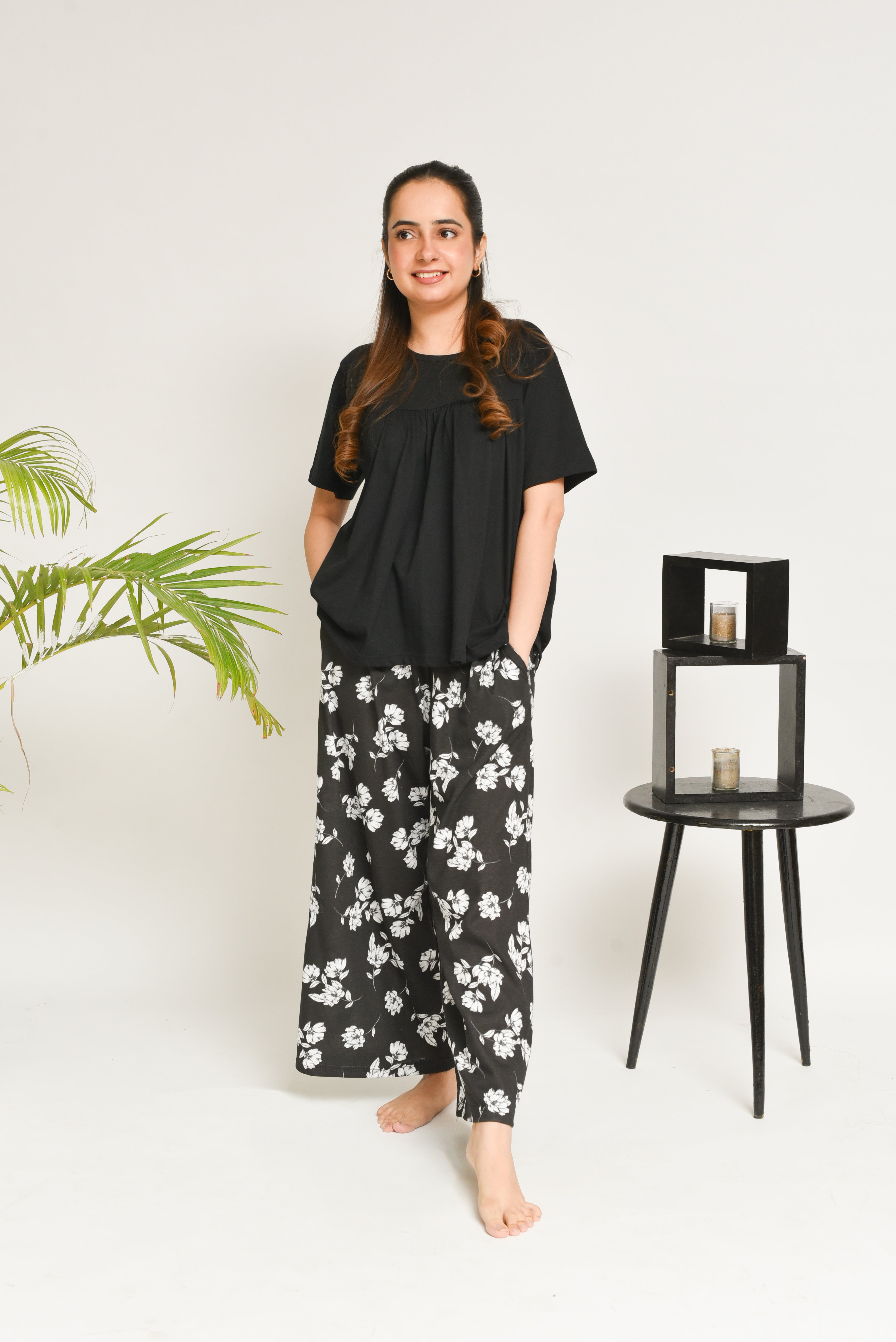 Printed Pjs - Black